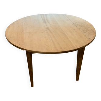 Round wooden table