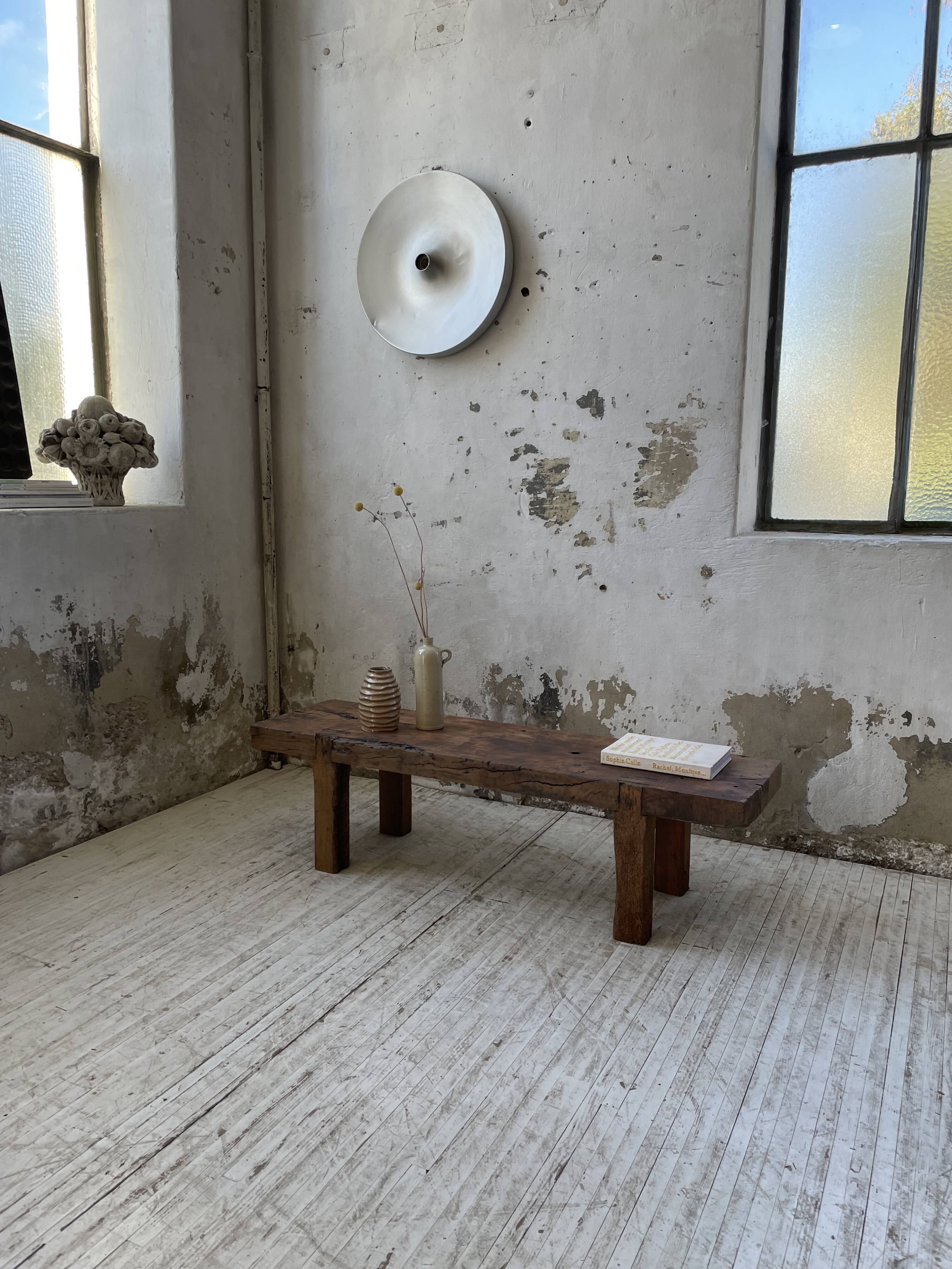 Brutalist workbench solid cherry coffee table