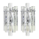 Superb wall sconces in crystal rod by Kinkeldey, Germany, 1970s.