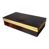 Faux tortoise shell Dior vanity box, Italy, 1970s