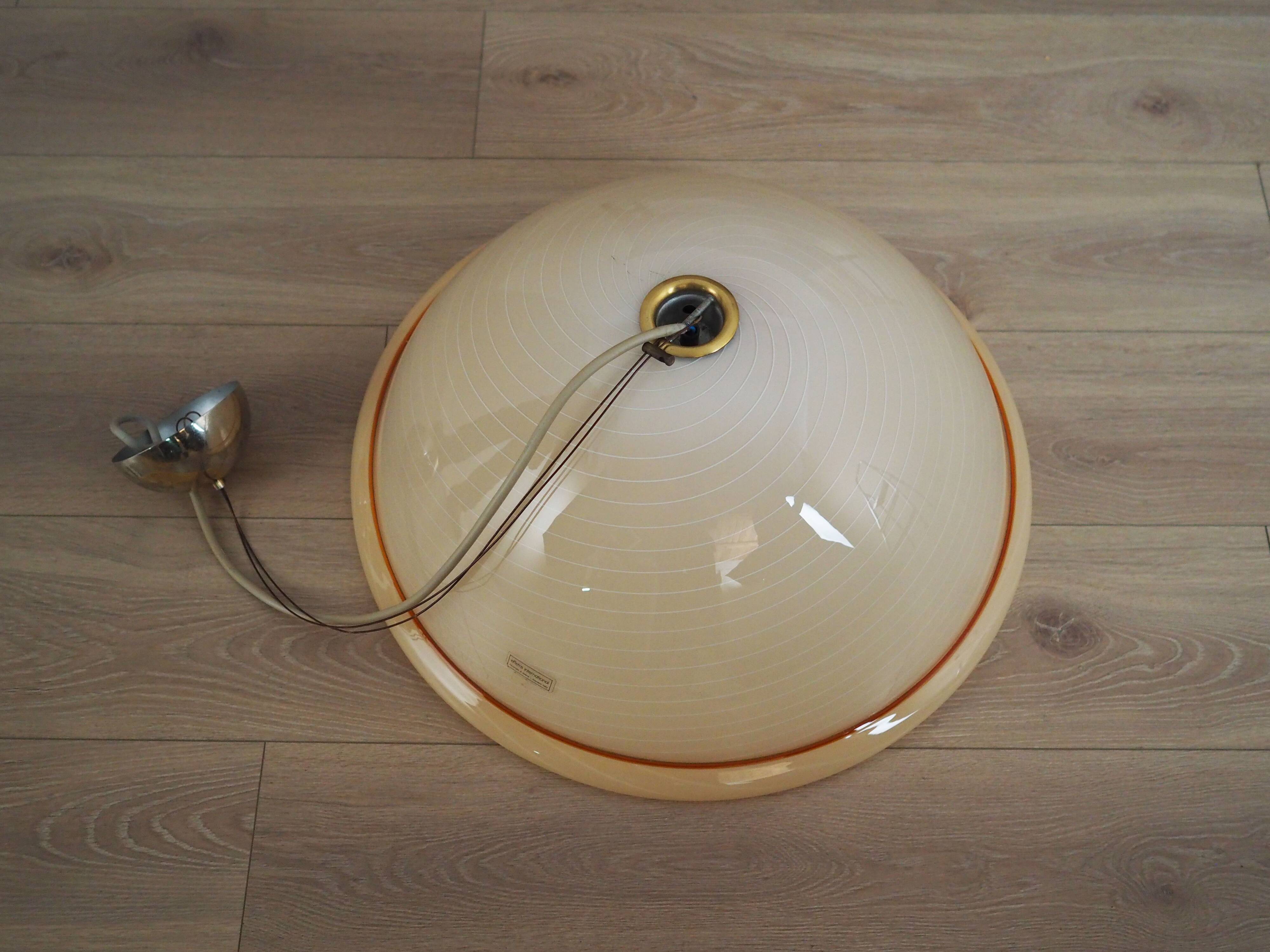 Pendant lamp, Murano glass, Italian design, 1970s, production: Italy