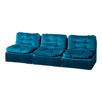 3 seater modular sofa celesta zanotta 70s vintage modern