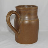 Vintage stoneware pitcher by the Digoin factory, France