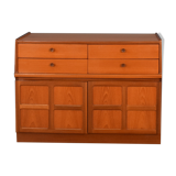 Restored Teak Retro Nathan Squares Sideboard Cabinet