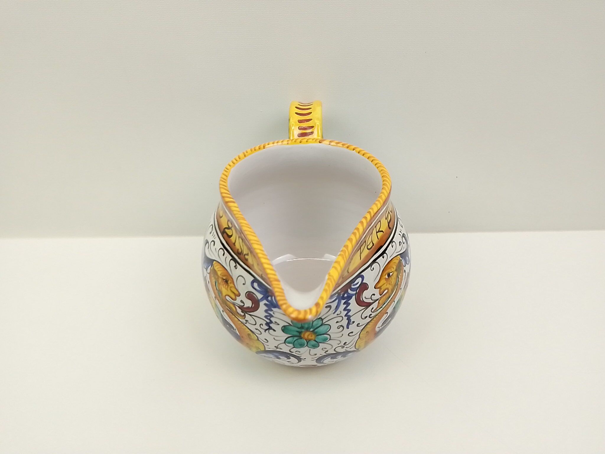 Multicolored ceramic pitcher – Franchi Assisi