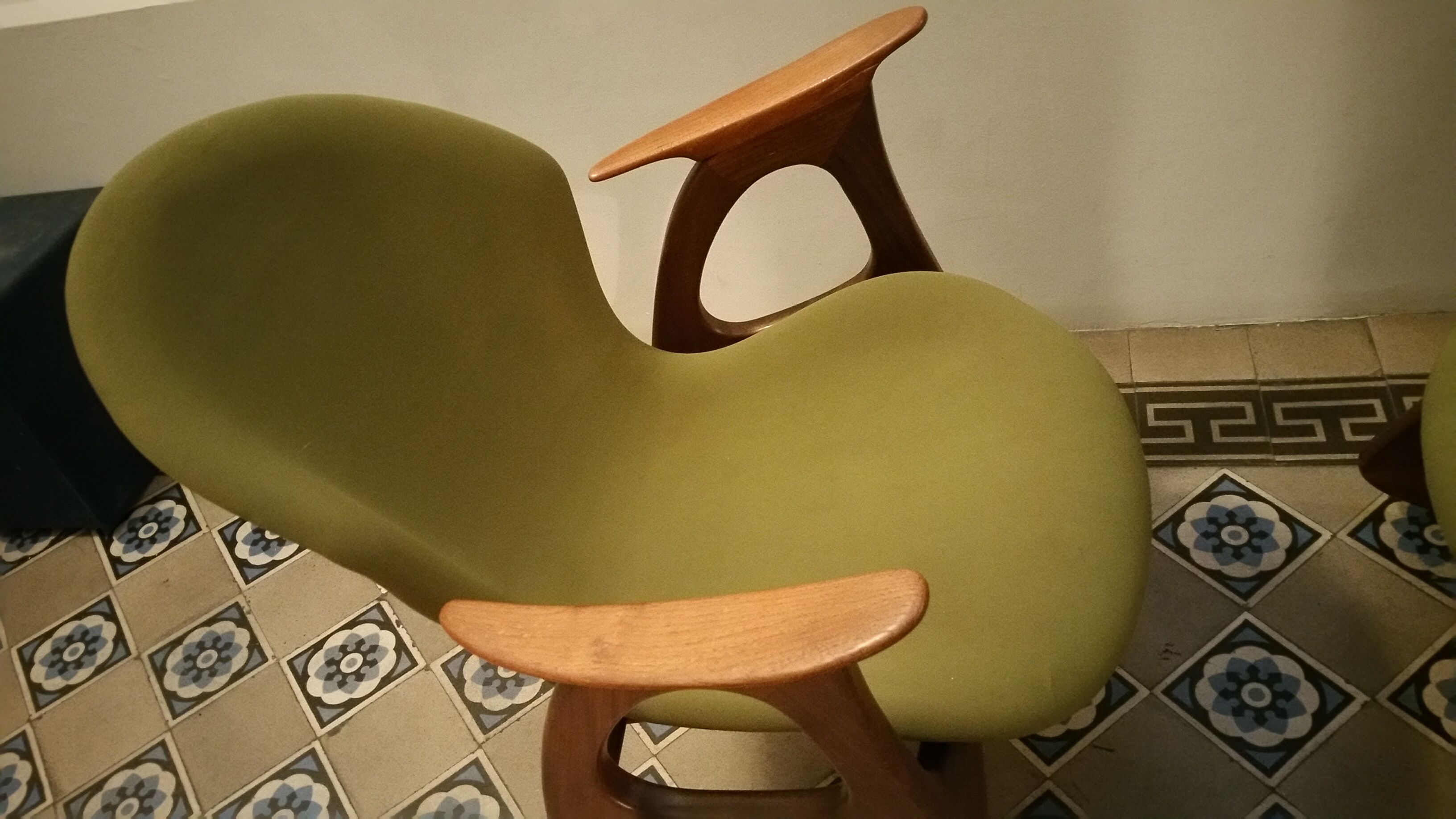 1/2 Chair Rocking chair Danish Aage Christiansen for Erhardsen & Andersen