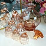 Art Deco Rosaline Liqueur Service - French - Vintage