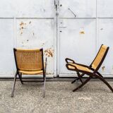 Paire de fauteuils pliants mod. Ninfea par Gio Ponti Prod. Reguitti, Italie, 1958