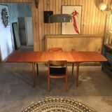 Scandinavian table with extensions-60 's