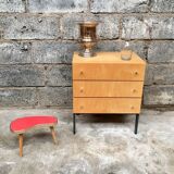 Commodity vintage light wood feet metal 1950 1960