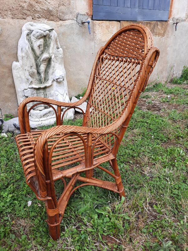 Fauteuil rotin enfant