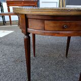Table bouillotte style Louis XVI marble top