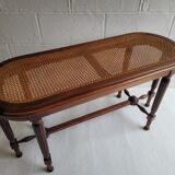 Wooden piano bench and cannage