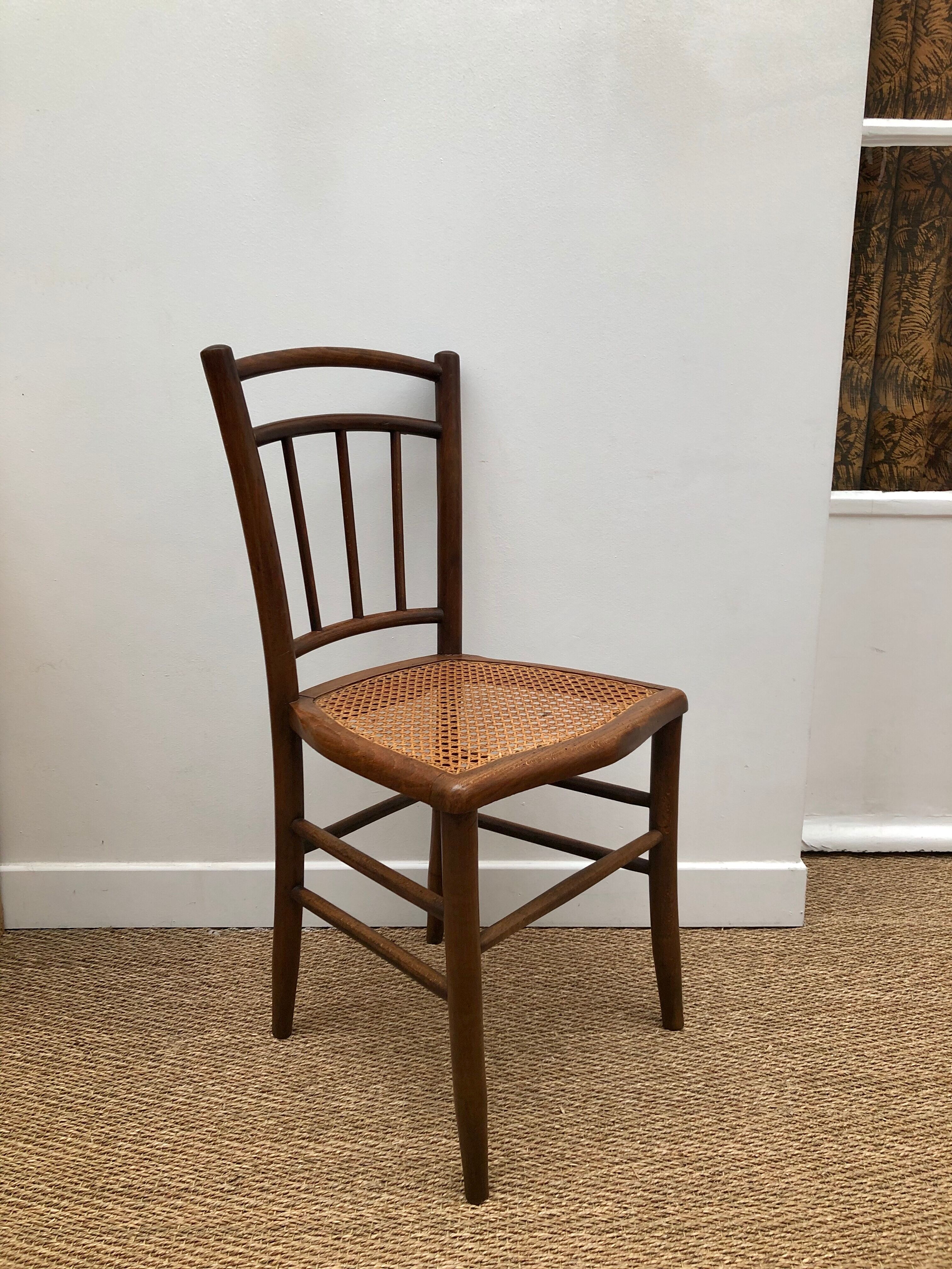 6 bistro chairs with caning seat