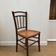 6 chaises bistro avec assise en cannage