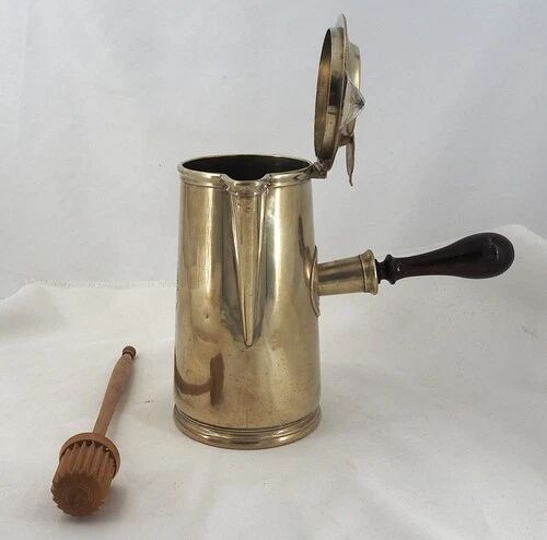 Christofle large chocolate pot marked with the shipping company Chargeurs Réunis.