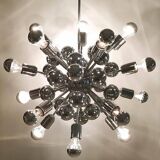 1970s Astonishing Chandelier Sputnik by Goffredo Reggiani in Chrome. Made i