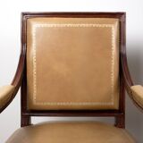 Pair of Louis XVI office armchairs