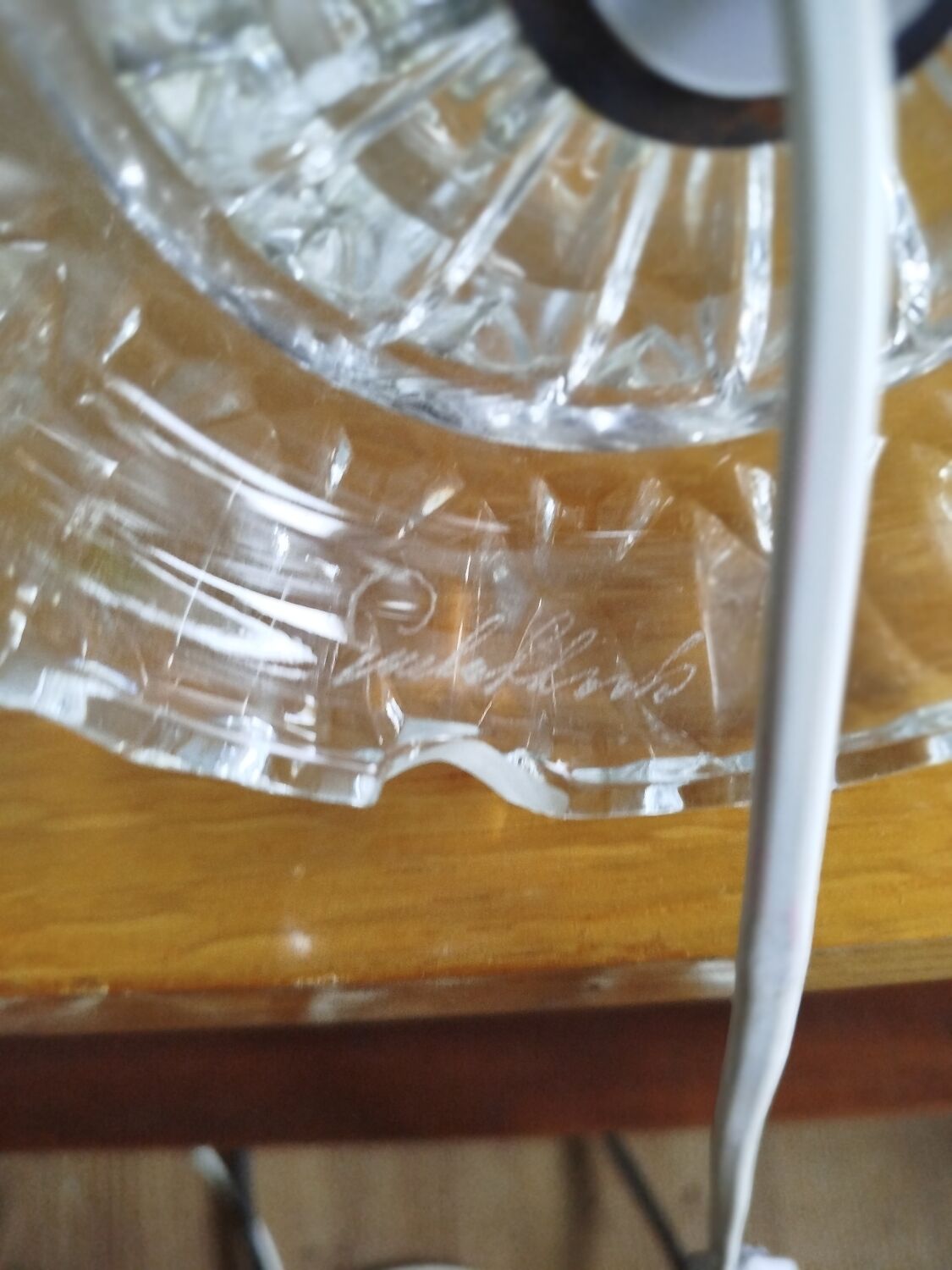 Iconic Carl Fagerlund x Orrefors lamp – cut glass, 1960s