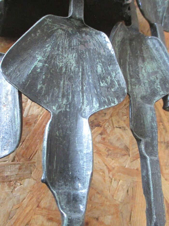 Pair of brutalist sconces, wrought iron by T. Ahlstrom