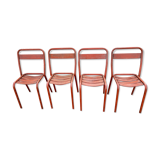 Set of 4 tolix T1 chairs