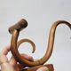 Double Bistro Coat Rack Curved Wooden Hanger Early 20th Century