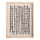 Peinture sur papier - tableau abstrait - signé Eawy