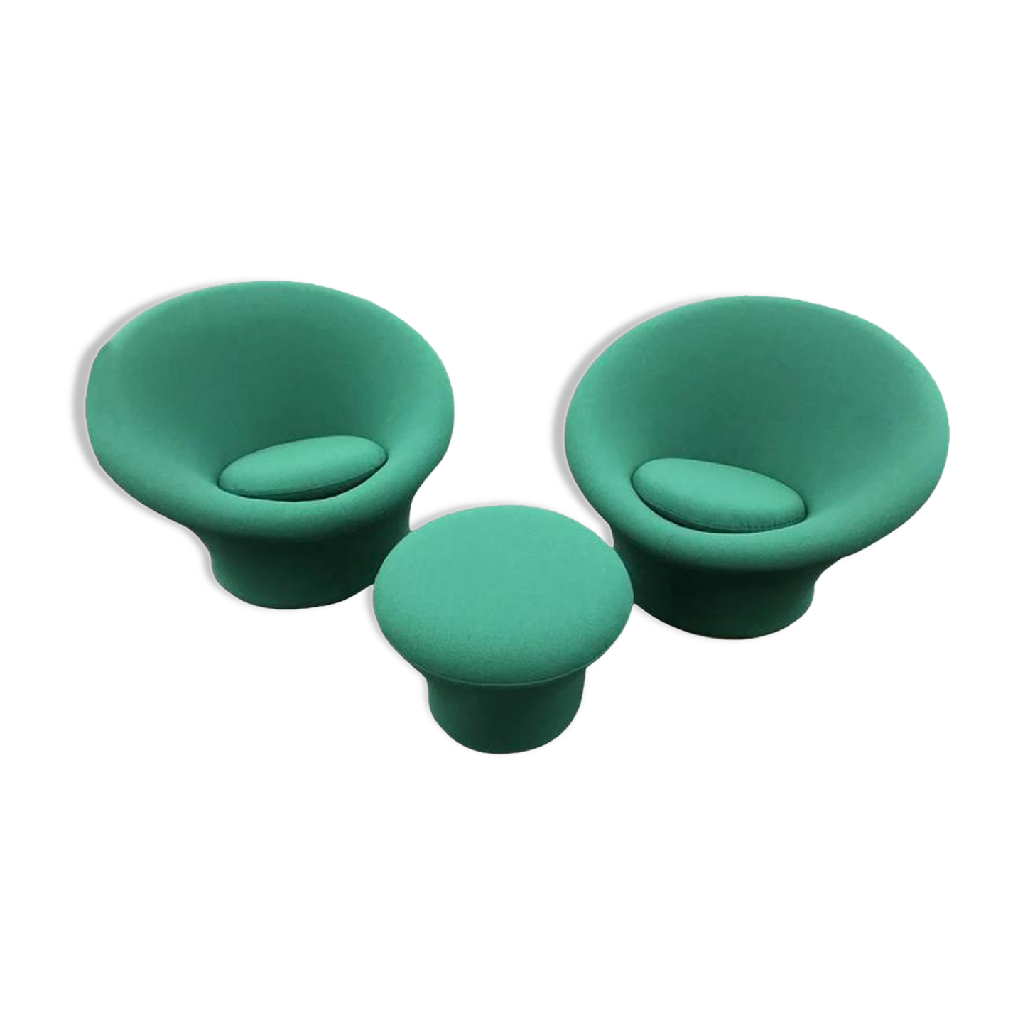 Pair of chairs green Pierre Paulin for Artifort 1960