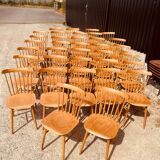Set of 35 beech chairs with bars brand TON model Ivy