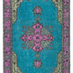 Hand-knotted carved anatolian 1970s 152 cm x 265 cm fuchsia carpet