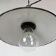 Industrial Petrol Enamel Military Pendant Lamp with Cast Aluminium Top