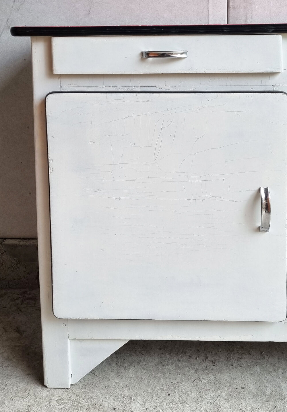 Low sideboard, vintage wood 50s