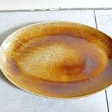 Asparagus dish in glazed stoneware signed osul