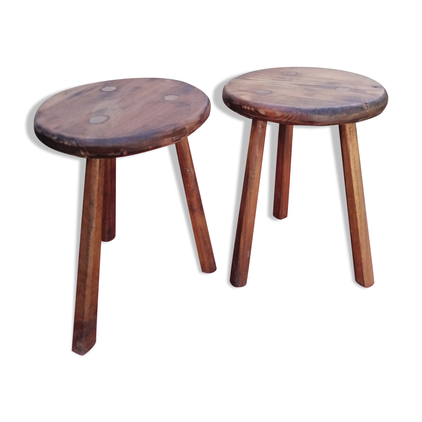 2 antique stools