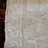 Old lace table runner 38 x 128 cm - decoration vine branch