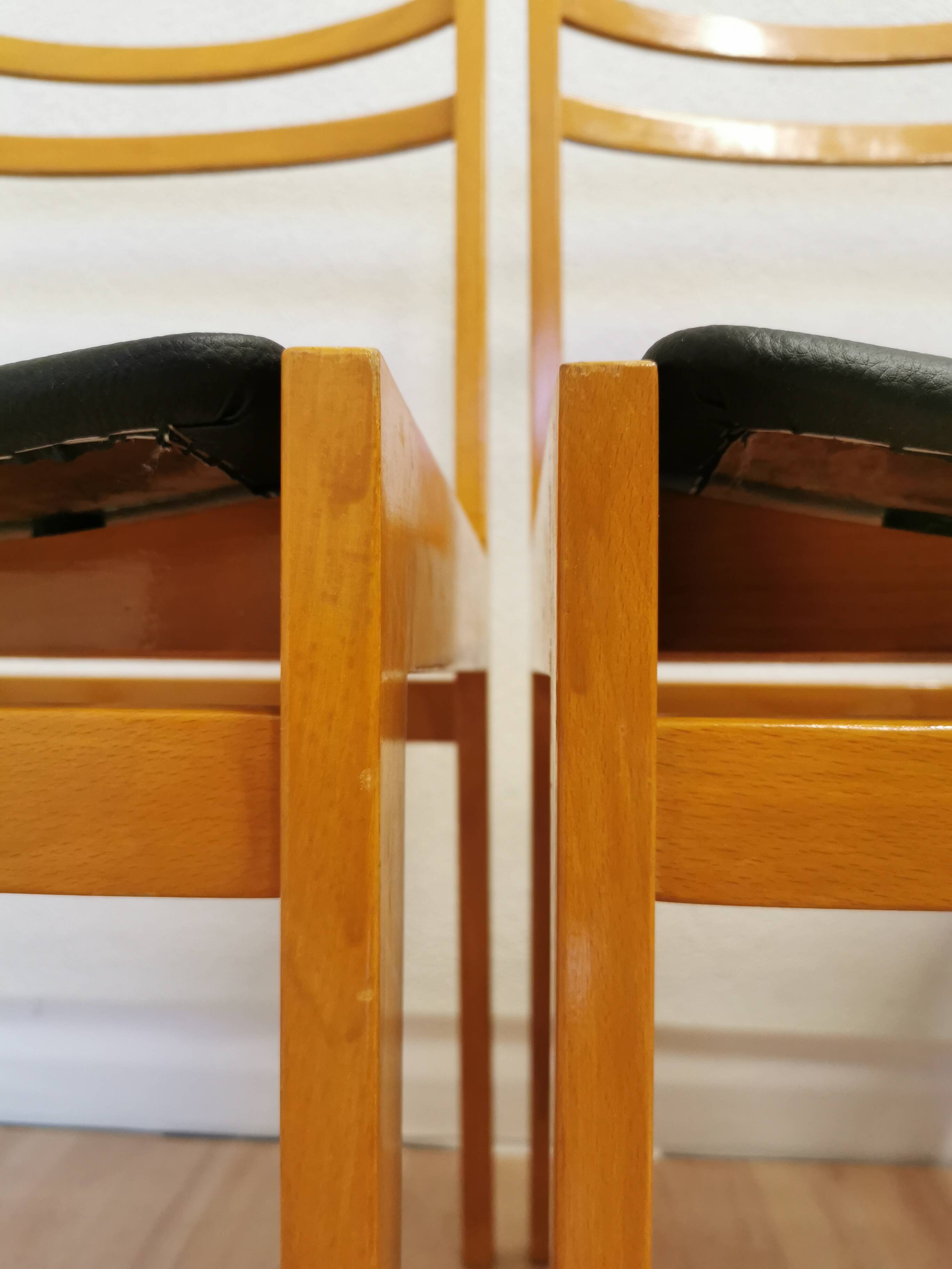 Chaises de salle à manger en bois scandinaves vintage - Branko Ursic STOL Kamnik, ensemble de 2