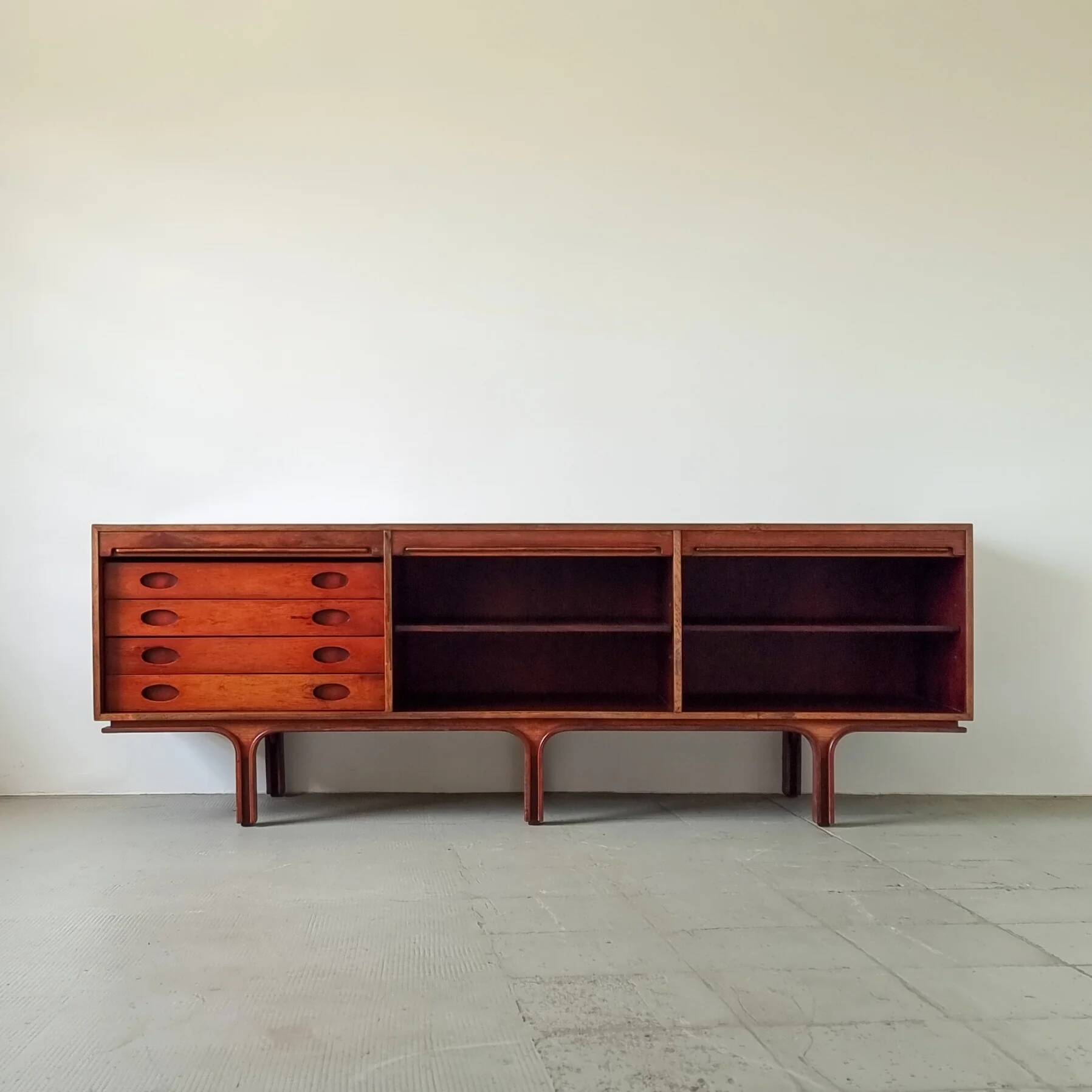 Enfilade M501 en palissandre par Gianfranco Frattini pour Bernini