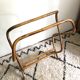Vintage rattan cradle