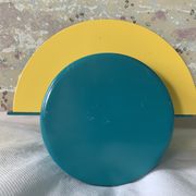 Colorful metal and glass wall light  Arlus 1980