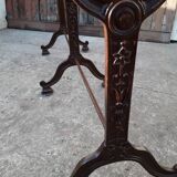 Table bistro double ep art deco 1930 cast marble