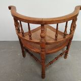Vintage cane angle chair