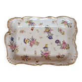 Late 19th century floral porcelain tray