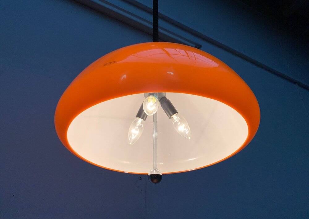 Space Age Pendant Lamp Cabras by Luigi Massoni for Guzzini, 1960s
