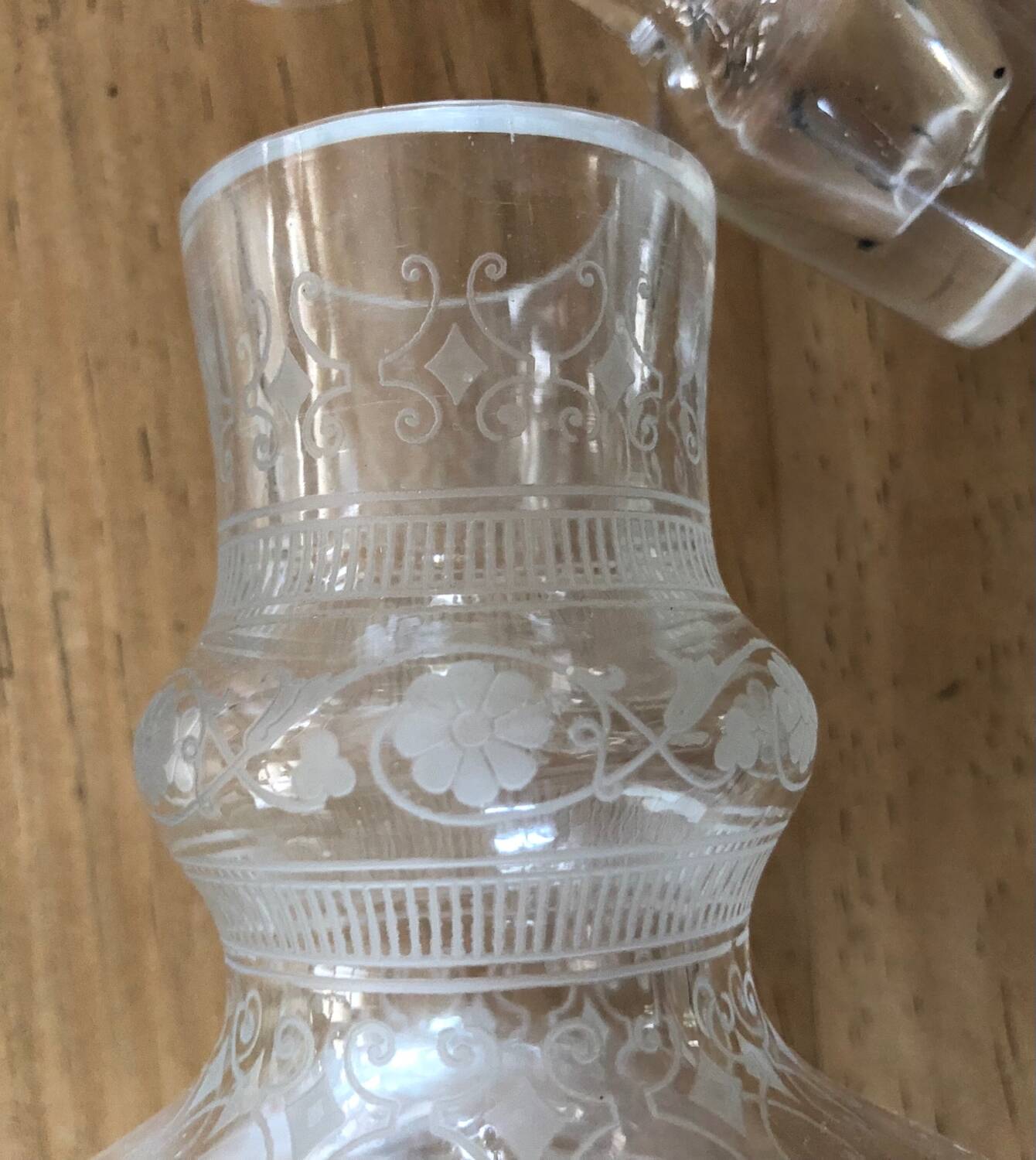 Vintage crystal carafe