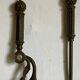 Accessoires de cheminée anciens en laiton