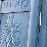 Blue wardrobe art deco 1930