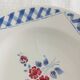Set of 6 Lunéville K&G soup plates, Henri decor