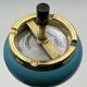 Vintage Turquoise Delight: 1950s Floor Standing Ashtray with Vase Holders