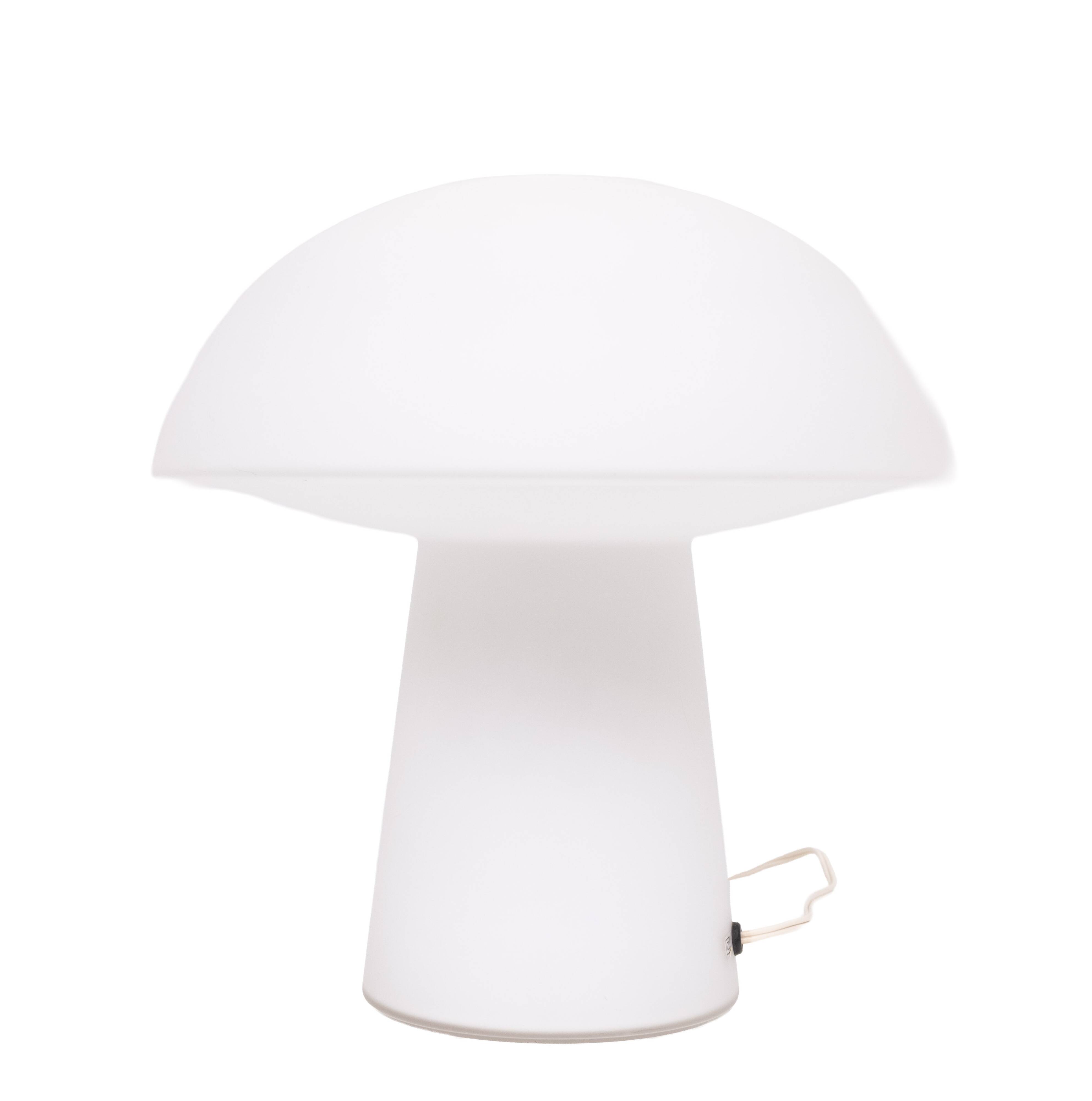 Grande lampe de table champignon par Glasshutte Limburg Allemagne années 1970
