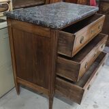 Commode d'époque Louis XVI en noyer